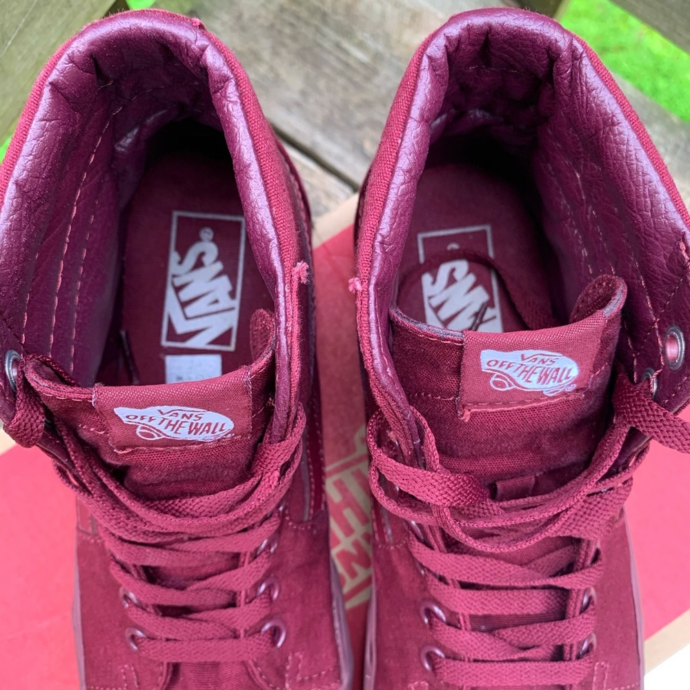 COPY - ▪️Burgundy High Top Vans - Picture 4 of 4